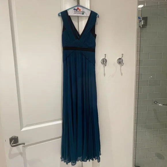 turquoise black bridesmaid dresses Black/Turquoise Off Shoulder Hotfix Rhinestone A Line Dress – Aquarius Brand